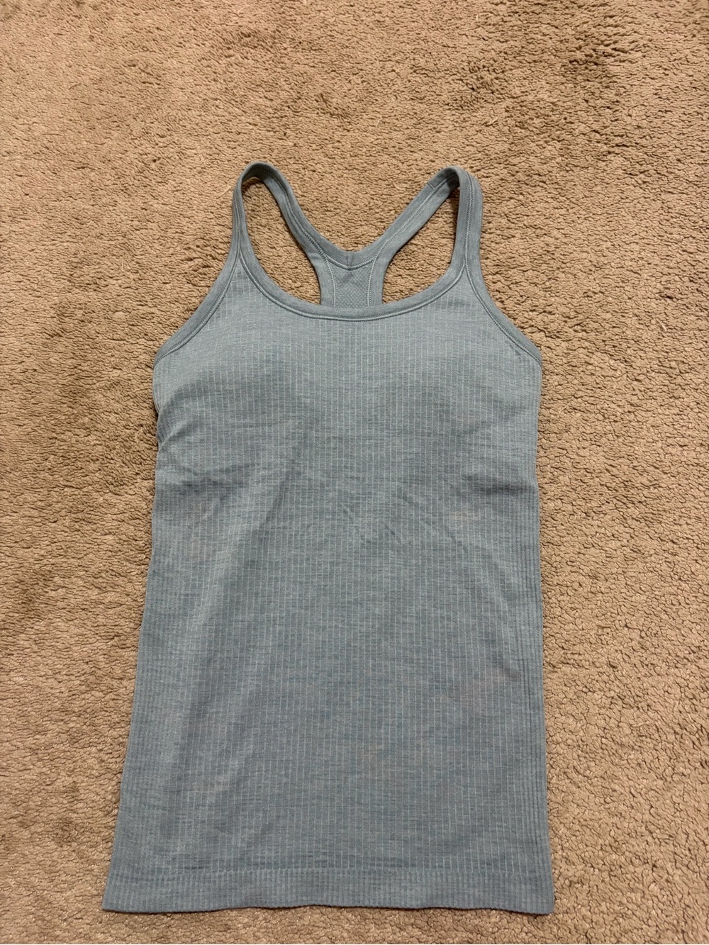 Lululemon Size 4 Ribbed Racerback Tank Top